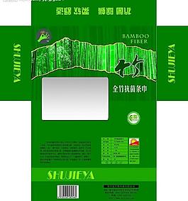 竹纖維全竹抗菌條巾圖片