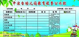 教育收費公示欄圖片