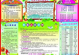 幼兒園簡介墻報圖片