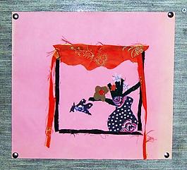 學(xué)生美術(shù)作品布粘貼畫(huà)圖片