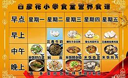 小學(xué)菜譜圖片