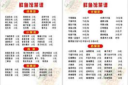 鲜鱼馆菜谱图片