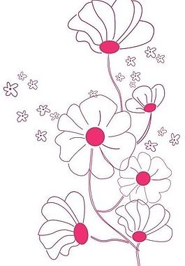 花 墻貼圖片