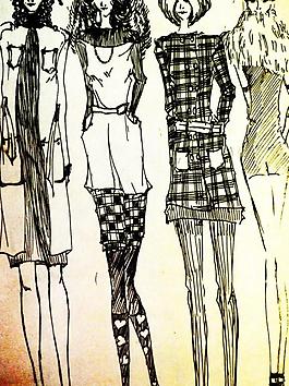 服装设计草图图片