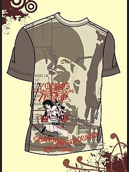 男装 t shirt 印花设计 女性漫画人物图片