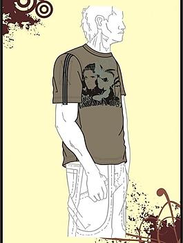 男裝 t shirt 印花設計 70s女星圖片