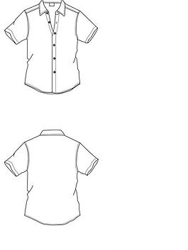 服裝男士衣原型矢量圖圖片
