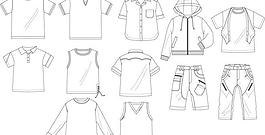 服裝款式圖 設計圖稿圖片