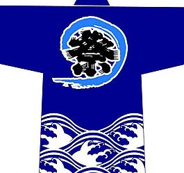日式傳統祭圖騰和服圖片