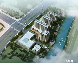 建筑鳥瞰圖圖片