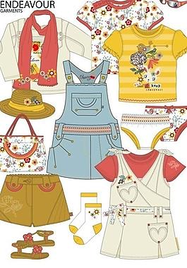 童裝圖案款式設(shè)計(jì)手稿流行服飾圖片