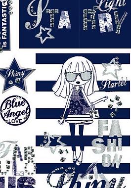 時(shí)尚女童手稿圖案圖片