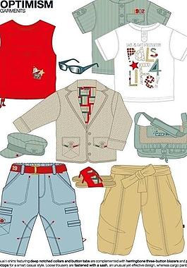 童裝圖案款式設(shè)計手稿流行服飾圖片