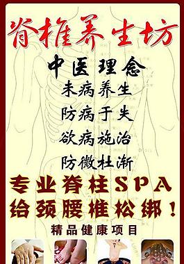 脊椎養生展板圖片
