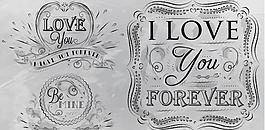 手繪情人節(jié)標簽圖片