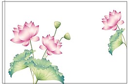 荷花矢量素材