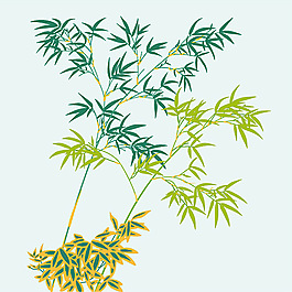 竹子矢量圖