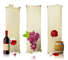 酒杯與酒矢量素材