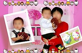 兒童攝影相冊模板圖片