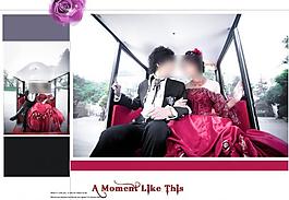 婚紗照相冊模板圖片