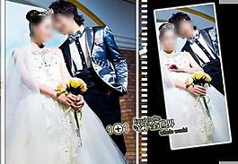 婚紗照相冊模板圖片