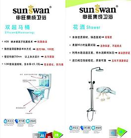 衛浴產品特點x展架圖片