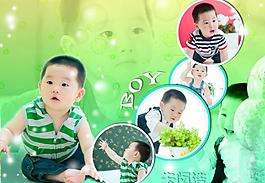 兒童相冊模板圖片