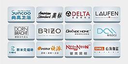 衛浴標志 矢量圖圖片