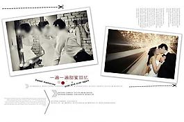婚紗照相冊模板圖片