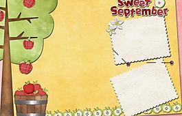 簡潔系列兒童相冊模板圖片