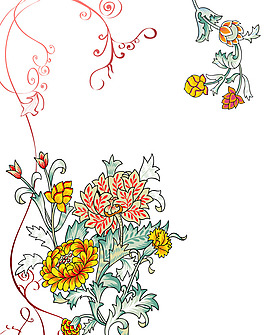 菊花葉子秋天移門圖片