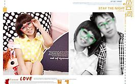 純潔的愛情攝影寫真模板圖片