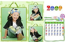 09年寶貝個性化臺歷2月圖片