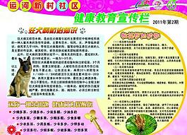 春季健康教育宣傳欄圖片
