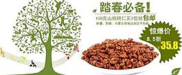 山核桃仁春季銷售廣告圖片