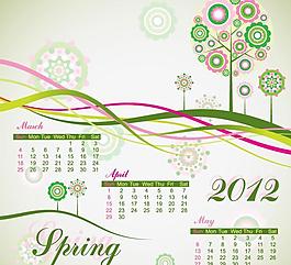 2012年日歷臺(tái)歷圖片