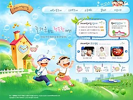 韓國幼兒園網(wǎng)頁模板