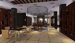 中式會所效果圖圖片