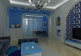 地中海風(fēng)格餐廳圖片