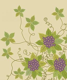 花紋 花 葡萄圖片