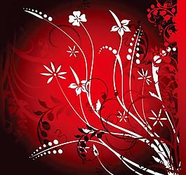 花紋 紅色 花圖片