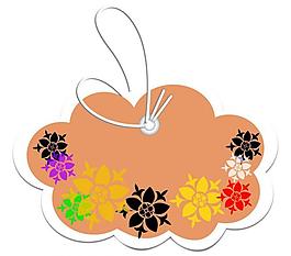 欧式矢量花纹 吊牌图片