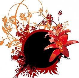 花 花紋 圓圖片