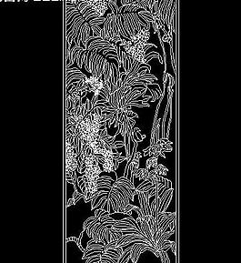 cad 歐式花紋雕塑圖片