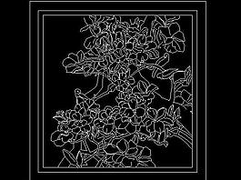 cad 歐式花紋雕塑圖片