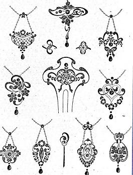 珠寶設計花紋圖片