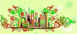 歐矢量素材 城市圖片