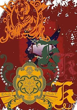 外国欧式布纹图片