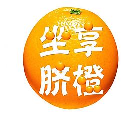 坐享脐橙logo设计图片