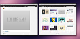 Dribbble上的PSD模型